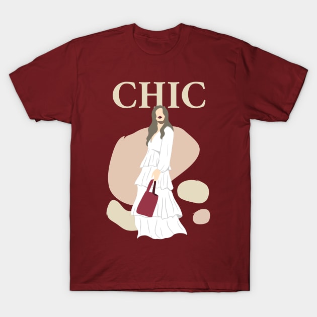 Chic Girl, Fashion Designer T-Shirt by Style Conscious